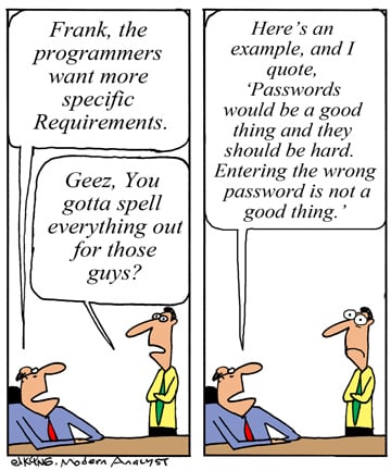 Humor - Cartoon: Ambiguity as requirements characteristic?